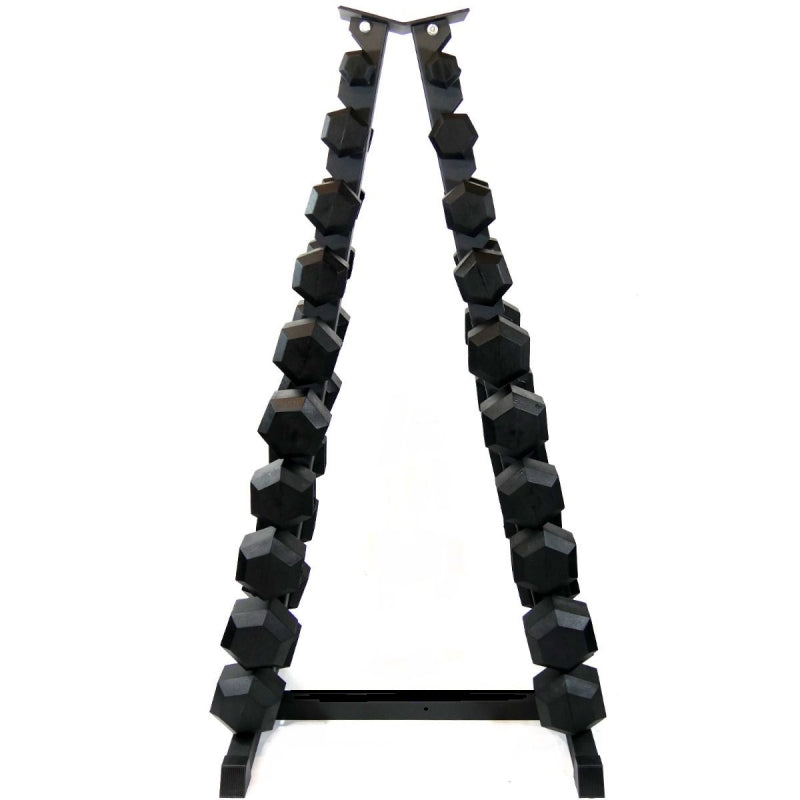 Swiss Barbell 1-10kg Dumbbell Set + Storage Rack