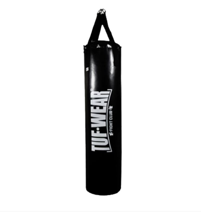 Tuf Wear Punch Bag Black Large Vertical Logo 4FT