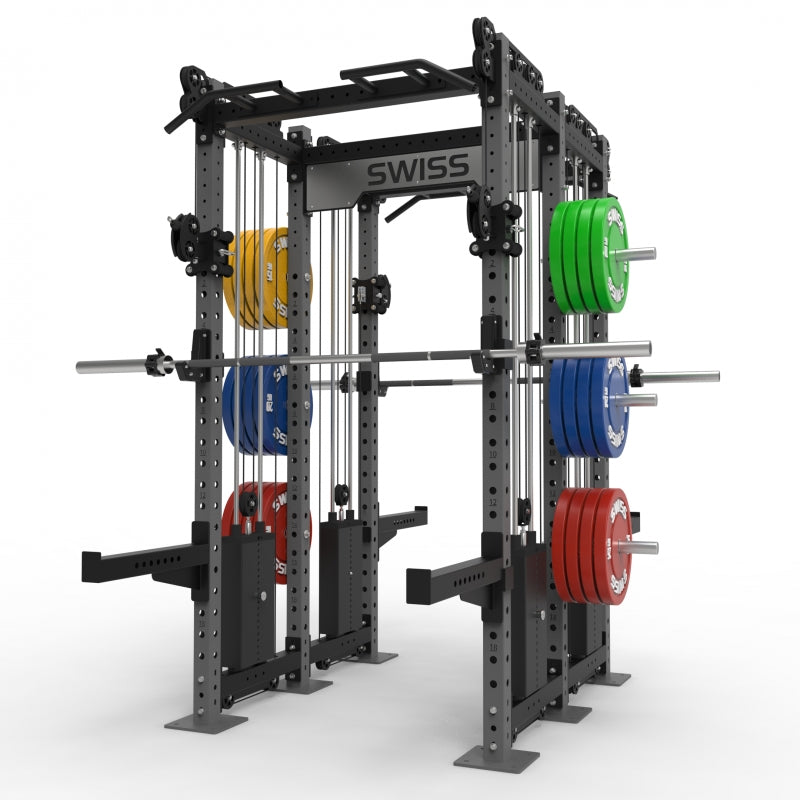 Swiss Barbell Double Performance Rack 4 x 120kg Stacks