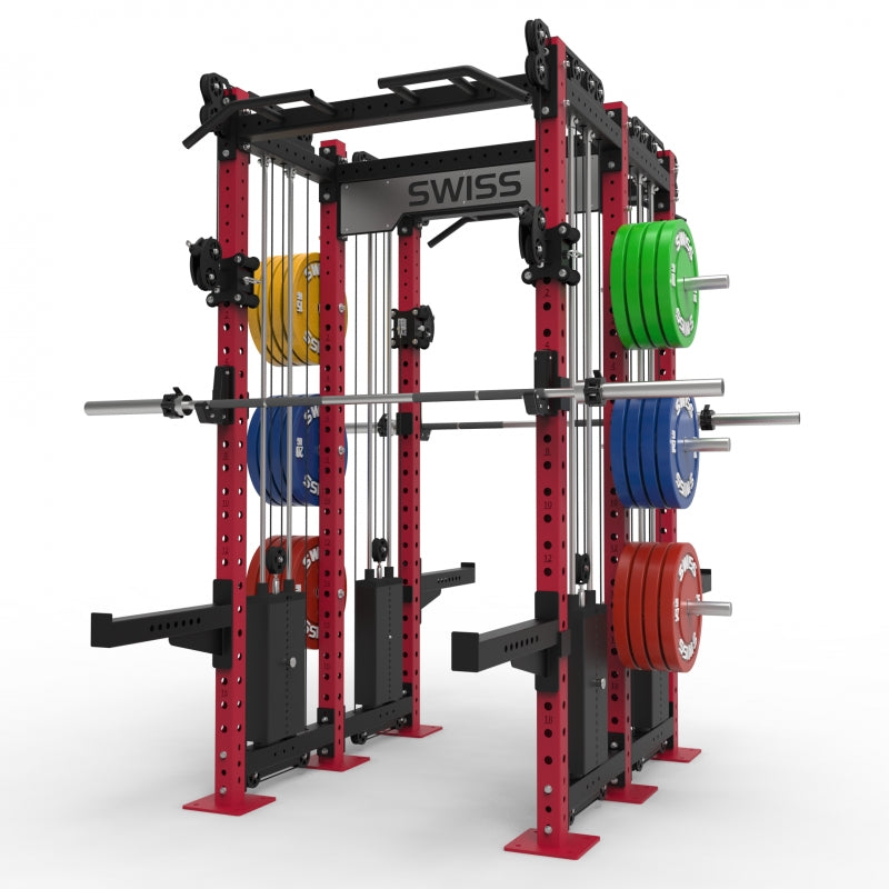 Swiss Barbell Double Performance Rack 4 x 120kg Stacks